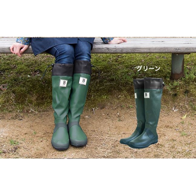 [預購]日本 WBSJ 日本野鳥協會 雨鞋 長靴 - 綠色,另有限定色深藍色及其它款式可預購