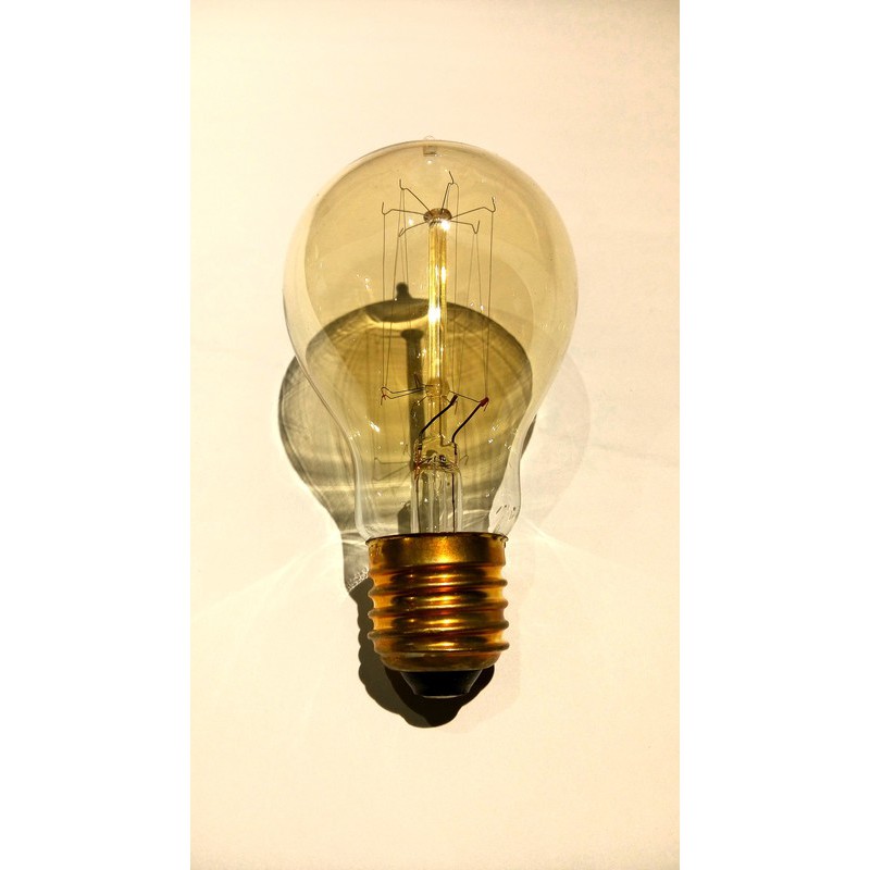 愛迪生燈泡 復古燈泡 A19-D 直絲 E27 40W 220V 復古藝術古董 創意鎢絲白熾燈 可調光