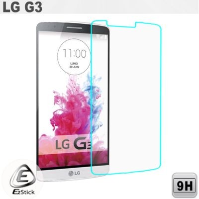 【Ezstick】LG G3 5.5吋 手機專用 鏡面鋼化玻璃膜 靜電吸附 140x72mm