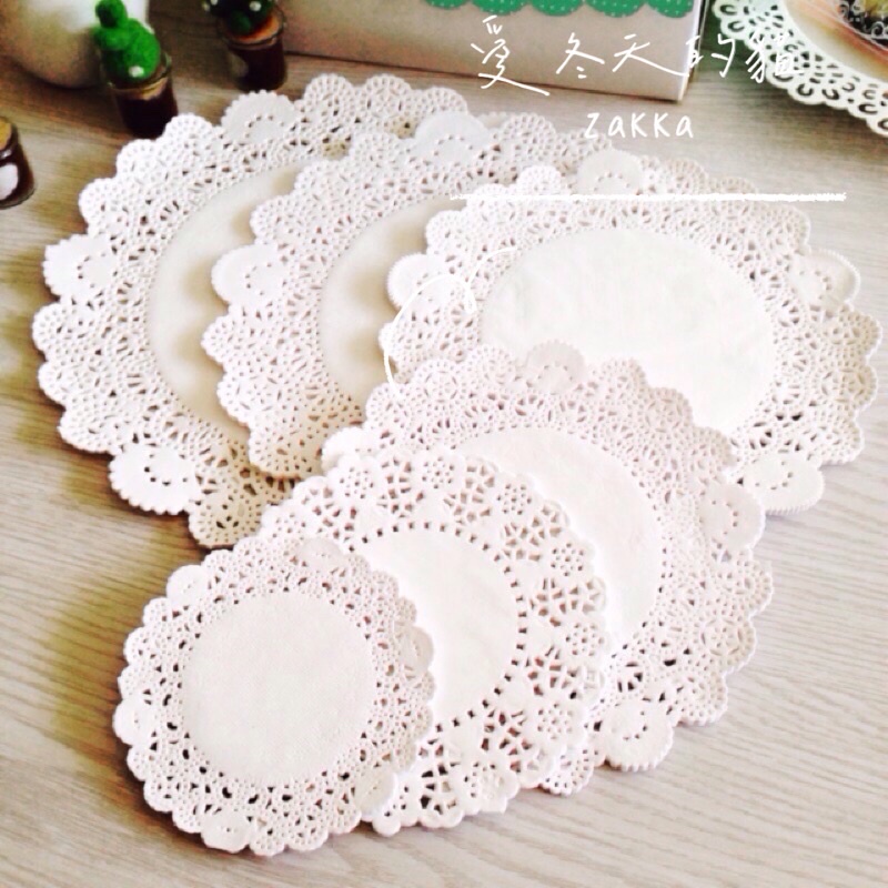 ■MiDaa■雜貨■出清⬖⬖漂亮蕾絲紙／蛋糕紙／婚禮小物裝飾紙·6.5吋