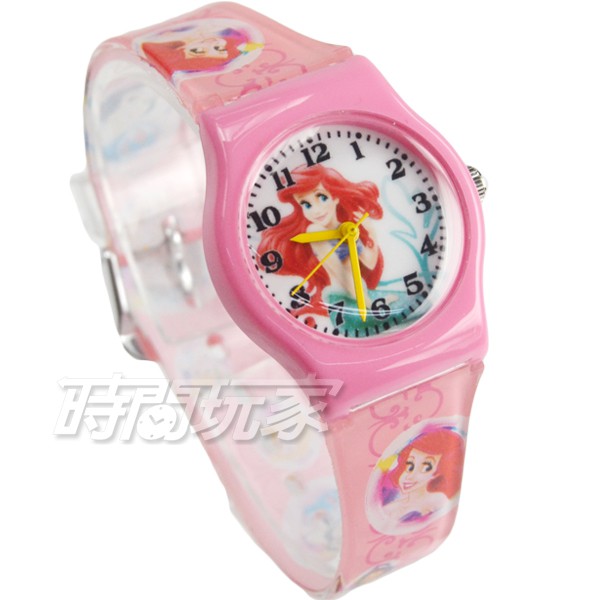 Disney 迪士尼 D小美人魚小P3 華特 小美人魚 童話公主 卡通手錶 手錶 粉紅【時間玩家】