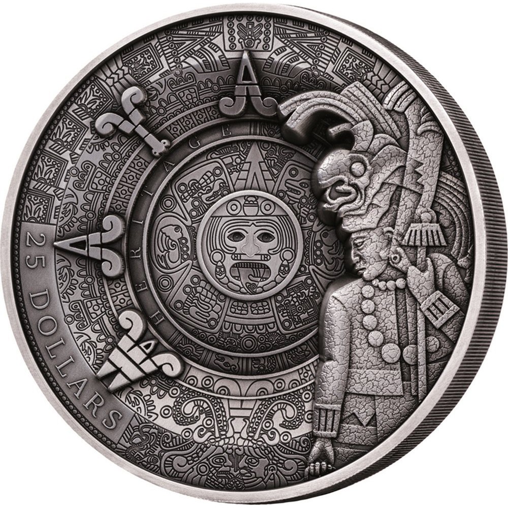 預購 - 2018薩摩亞-多圖層-瑪雅遺跡-1公斤銀幣