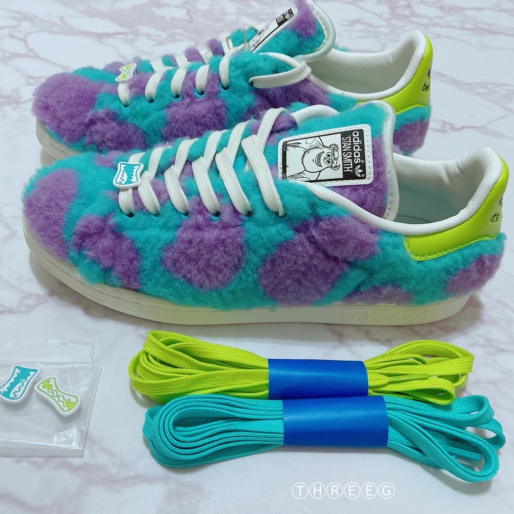 ⓉⒽⓇⒺⒺⒼ🔥ADIDAS STAN SMITH X MIKE &amp; SULLY 聯名款 毛怪 大眼仔 男女 GZ5990