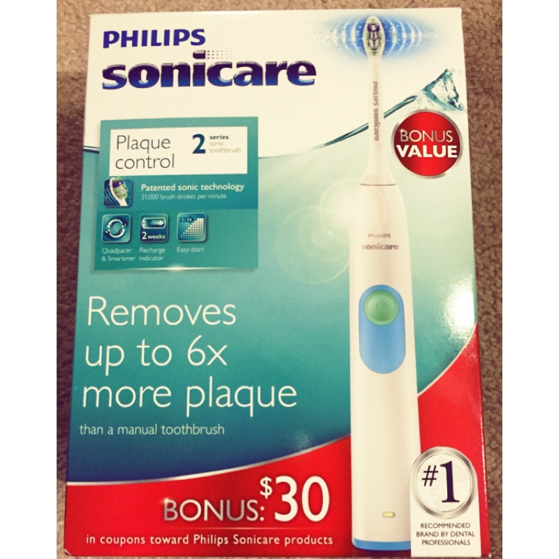 美國帶回 【Philips飛利浦】音波震動牙刷 電動牙刷 (HX6211/HX-6231) Sonicare2 降價出清