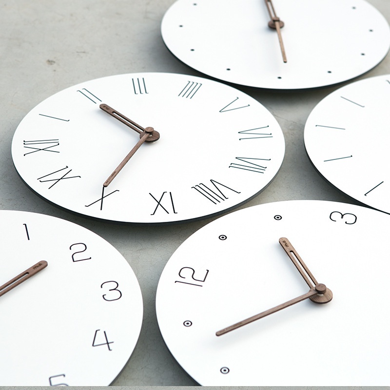 Mandelda 15英吋鐘錶簡約時鐘掛鐘客廳居家裝飾靜音美式個性裝飾創意石英鐘牆壁時鐘掛鐘