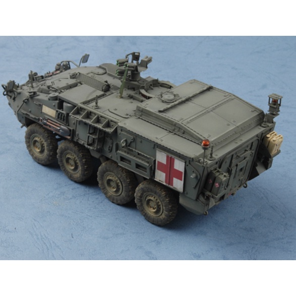 【魚塘小舖】二戰 拼裝 裝甲車模型 1/35 美國 M1133野戰急救車 軍事模型 公仔