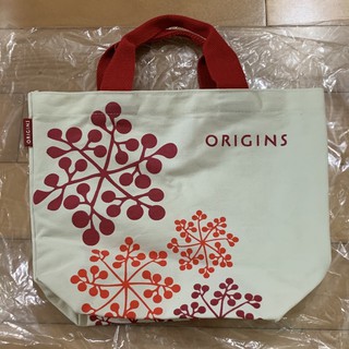 Origins品木宣言米白雙面圖案購物袋*1只-小提袋/環保袋-全新專櫃正品-現貨