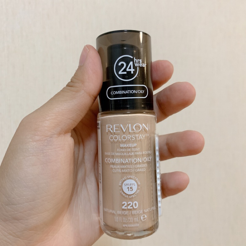 Revlon露華濃超持色清透粉底液color stay(220自然膚色）