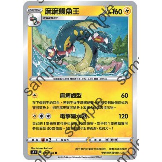 【艾斯】寶可夢卡片 PTCG 中文版 麻麻鰻魚王 普卡