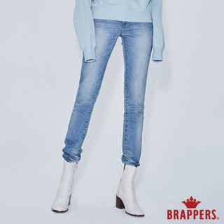 BRAPPERS 女款 新美腳ROYAL系列-低腰彈性窄管褲-淺藍