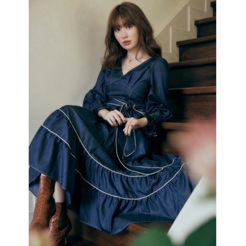 Herlipto Belted Ruffle Twill Shirt Dress | knowhowtrg.com