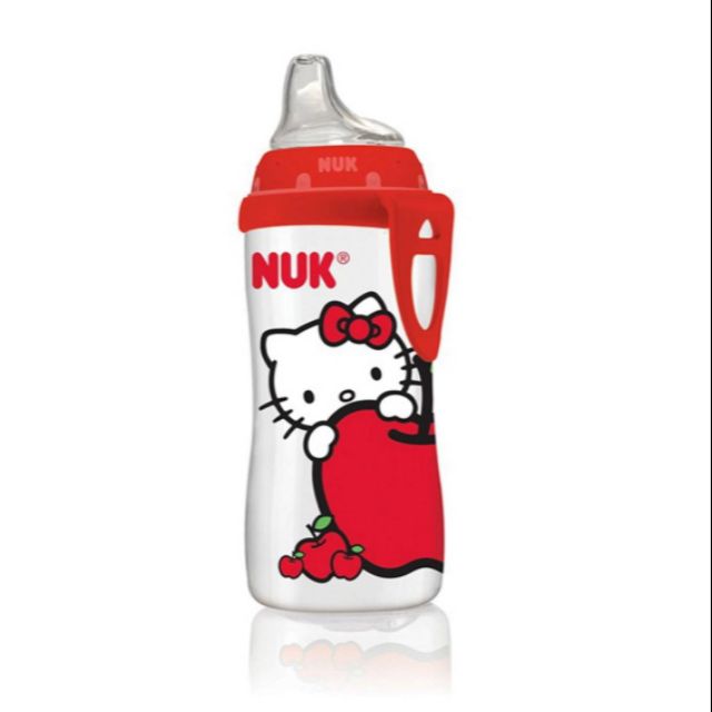 Nuk Hello kitty 紅色嬰幼兒防漏學習水杯