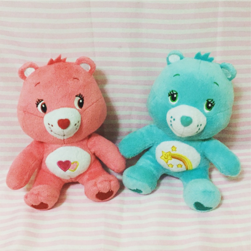 小橘子 Care Bears 彩虹熊 玩偶 娃娃 2入