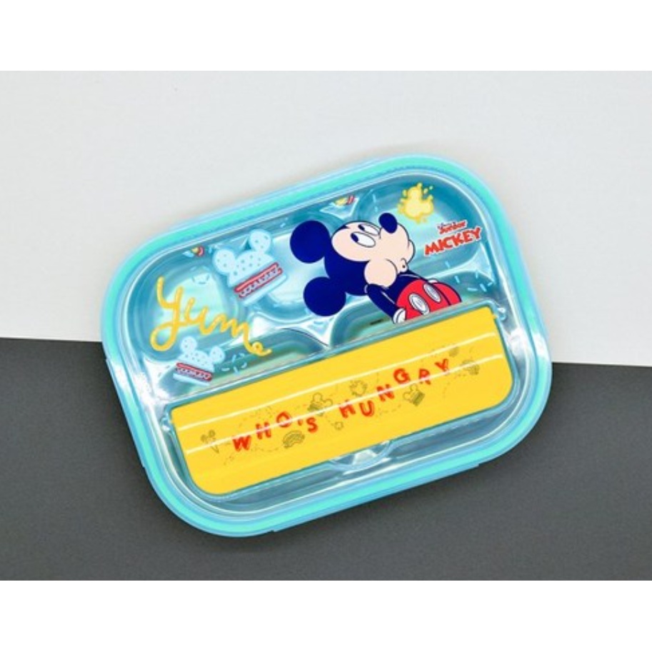 《現貨》正品保證 米奇 不鏽鋼 分隔便當盒 Mickey 正版 韓國 WK.KOREA 🇰🇷