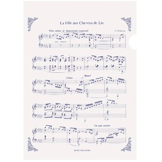 MUSIC FOR LIVING Clear File/ A4/ Composer Series/L夾 eslite誠品