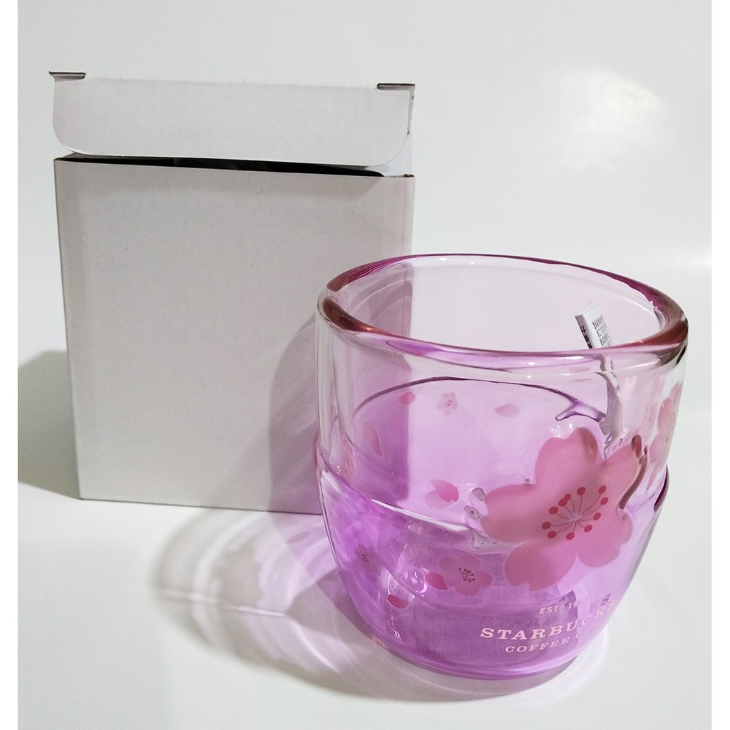馬克杯隨行杯隨行卡2021櫻花系列 starbucks星巴克 櫻花漸層粉色咖啡雙層玻璃杯 177毫升