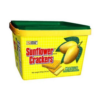 【Eileen小舖】菲律賓 Sunflower Crackers 芒果夾心餅乾桶 800g 零食 餅乾 休閒零食