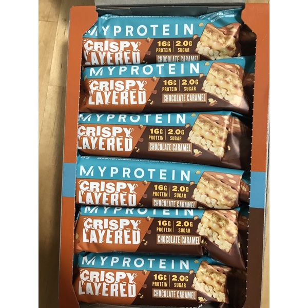 myprotein蛋白棒 六層夾心高蛋白酥脆棒 巧克力蜂糖口味