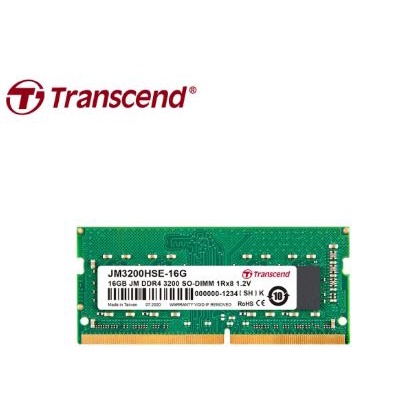 【Transcend 創見】16GB JM DDR4 3200 筆記型記憶體(JM3200HSE-16G)