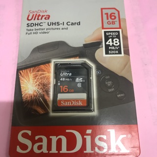 SanDisk Ultra SDHC 16GB 記憶卡 48MB/s (公司貨)