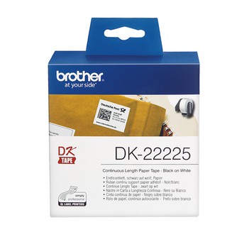 Brother DK系列 大尺寸耐用性紙質連續型標籤色帶 38mm DK-22225 白底黑字 國隆手錶專賣店