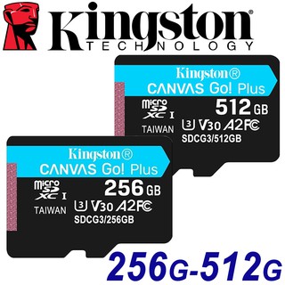 Kingston 金士頓 512G 256G microSDXC TF U3 V30 A2 記憶卡 SDCG3 128G
