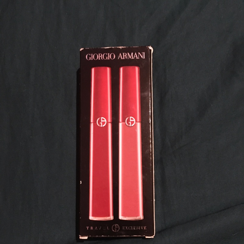 🌸便宜出清🌸Giorgio Armani全球暢銷唇蜜組，免稅商店購回 （色號：#400&amp; #500）全新，便宜出售