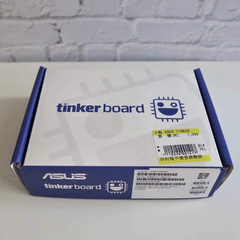 ASUS華碩 Tinker Board SBC /RK3288四核心 /2GB DDR3 / GB LAN_全新盒裝現貨