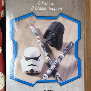 Disney 星際大戰 star wars 3D 立體 帝國風暴兵 黑武士 頭盔造型鉛筆套