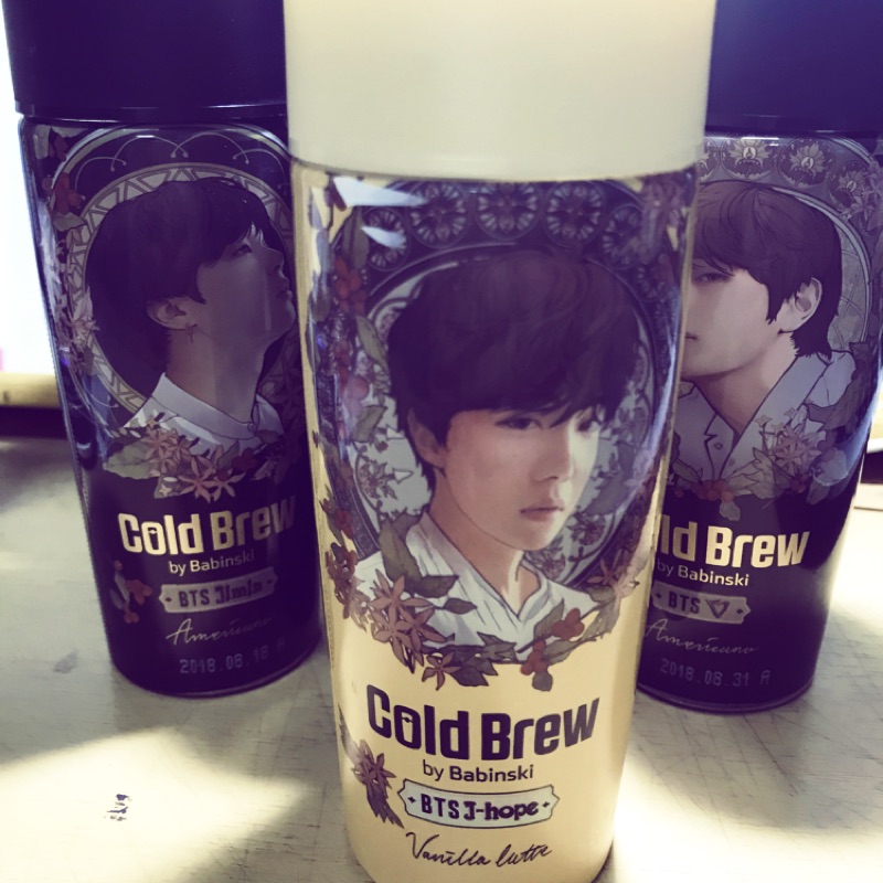 Cold Brew x BTS 咖啡空瓶 防彈少年團 J-hope/Jung Kook/SUGA