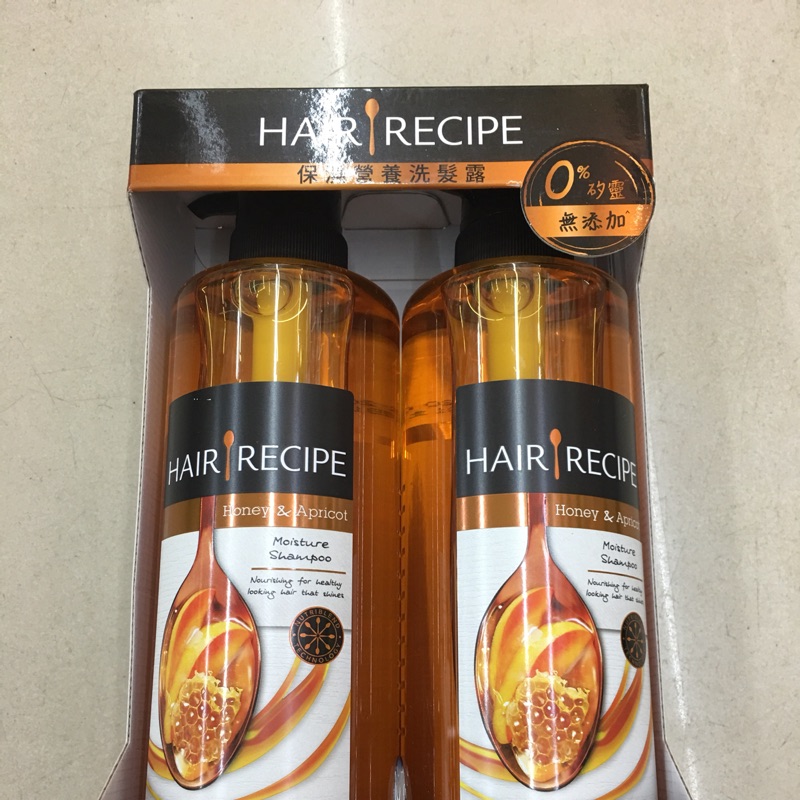 Costco好市多代購hair Recipe 保濕營養洗髮露蜂蜜杏桃香530ml 單瓶 蝦皮購物
