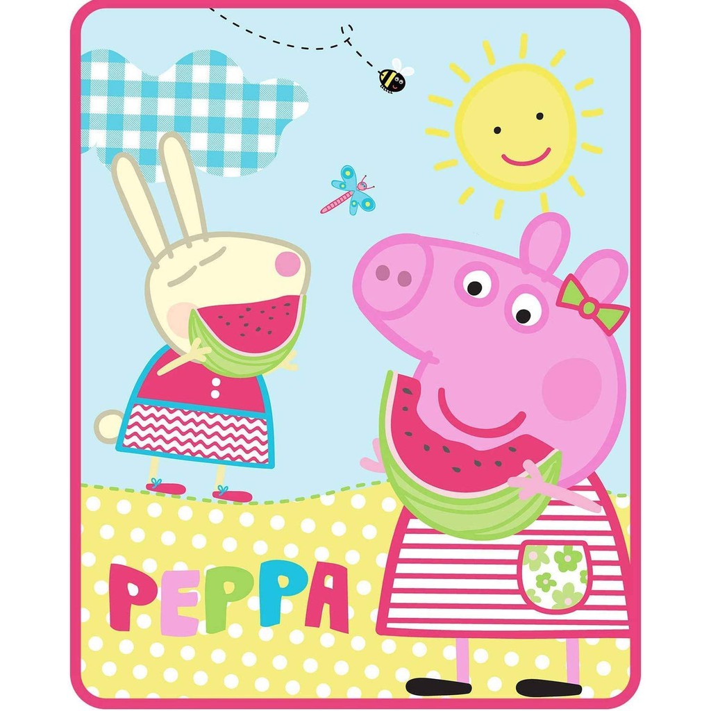 c ❤️正版❤️ 美國 PEPPA PIG 佩佩豬 粉紅豬小妹 佩佩豬 兒童 毛毯 毯子 被子 【美國代購Go】