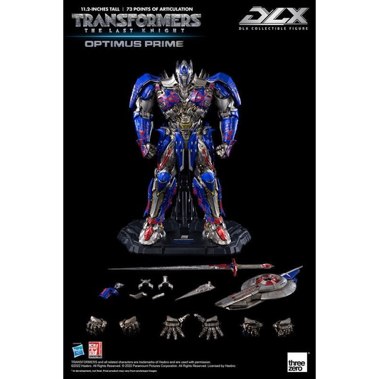 預購｜threezero DLX Optimus Prime 柯博文 變形金剛5：最終騎士 Transformers