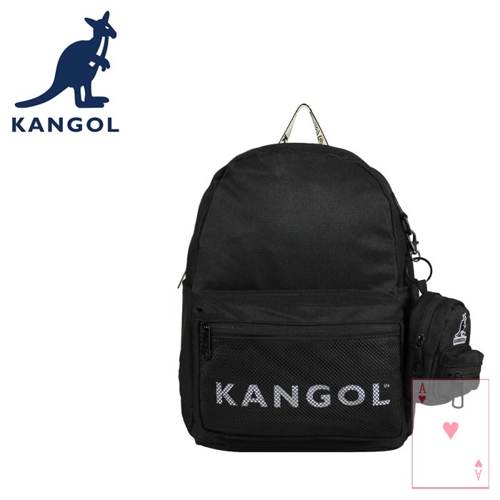 【紅心包包館】KANGOL 英國袋鼠 後背包 6125174020 黑色