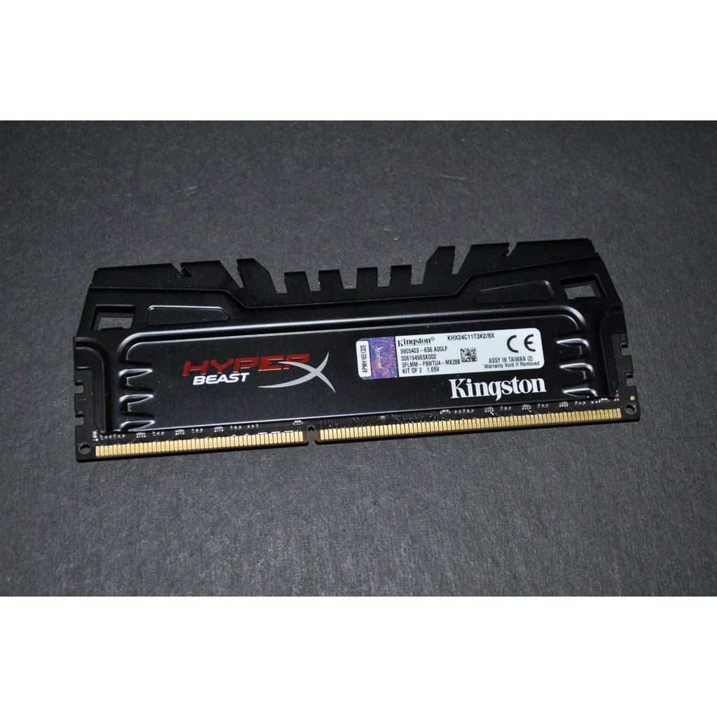 金士頓 Kingston HyperX Beast DDR3-2400 4G 電競 超頻 KHX24C11T3K2/8X