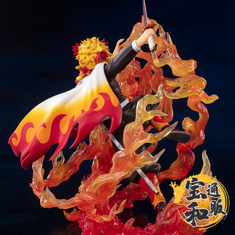 正版手辦萬代figuarts Zero鬼滅之刃炎柱煉獄杏壽郎炎之呼吸日漫 蝦皮購物