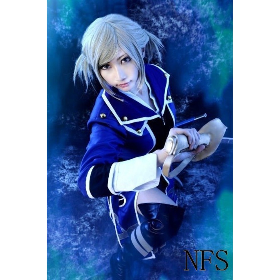 K K Project 淡島世理青色集團 Cosplay服裝cos衣服假髮鞋子武器優惠特價 蝦皮購物
