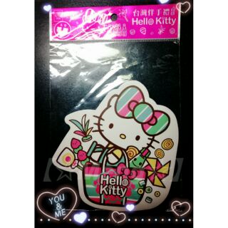 【Meng想天地】臺灣寶島限定 Hello Kitty 紅櫻花 造型明信片 KITTY明信片