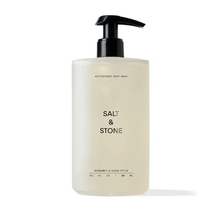 SALT & STONE 玻尿酸沐浴露 佛手柑尤加利 檀香巖蘭草 沐浴乳 450ML 黑玫瑰烏木 美國製