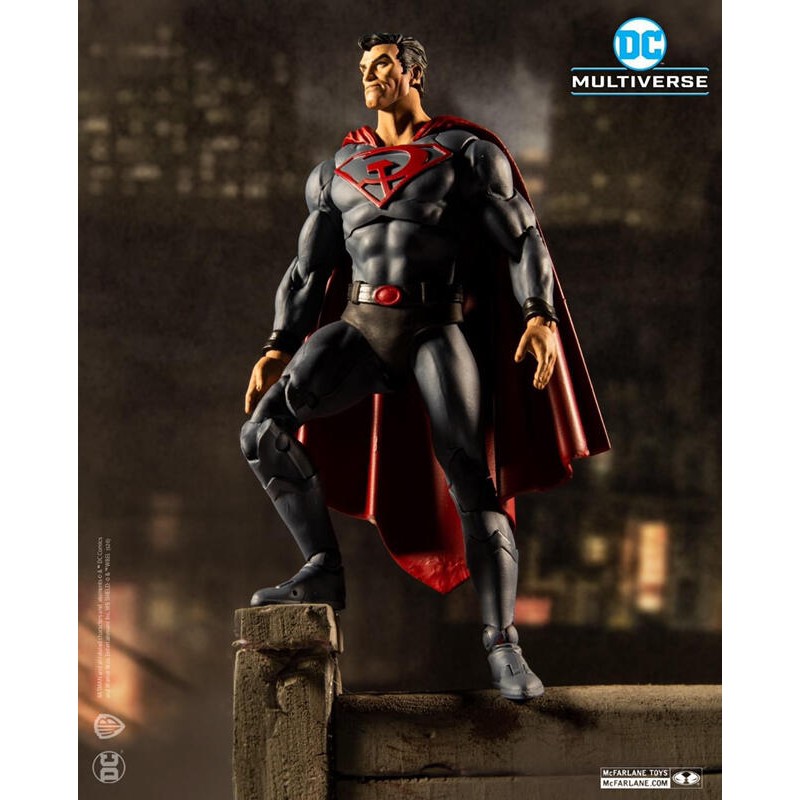 【杯麵宅品】一件出清不留貨!! 麥法蘭 DC Multiverse 7吋 超人 紅色之子 Red Sun