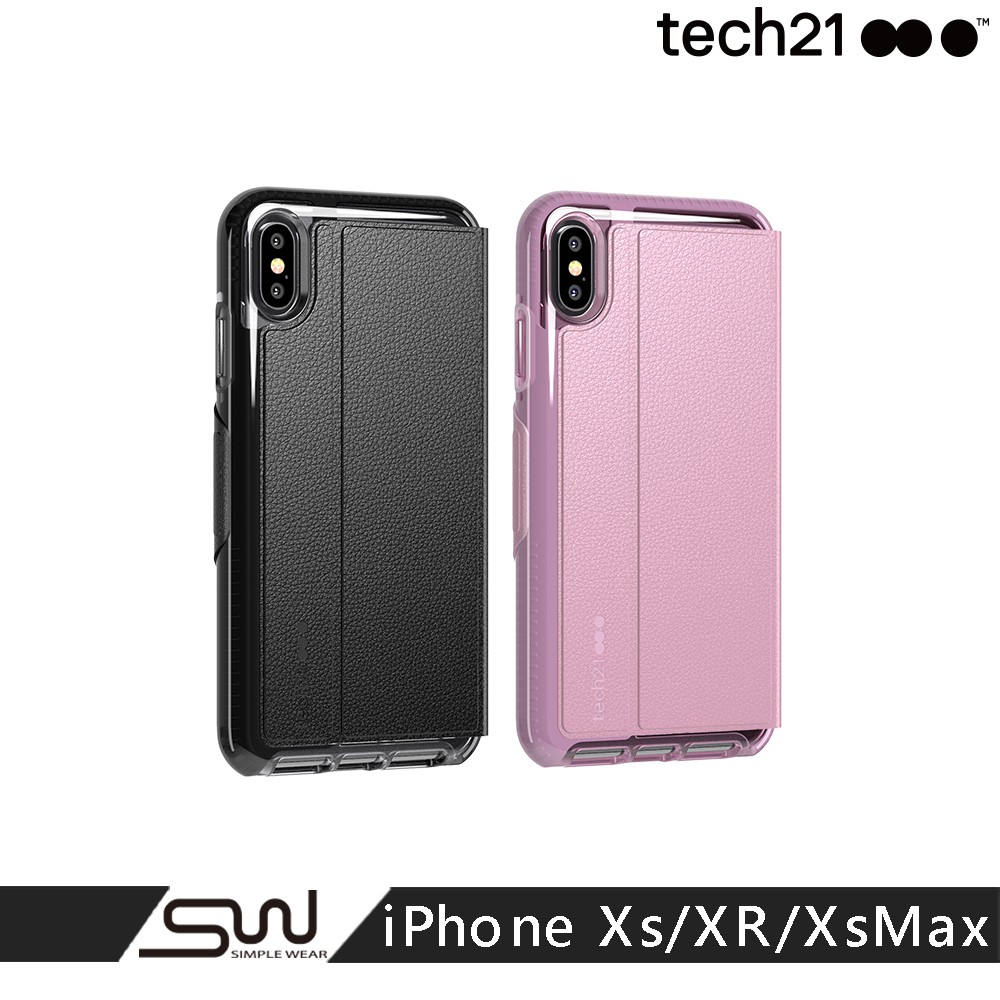 【英國Tech21】超衝擊EVO WALLET防撞軟質皮套-iPhone SE(第3代&amp;第2代)/7/8/Xs系列/XR