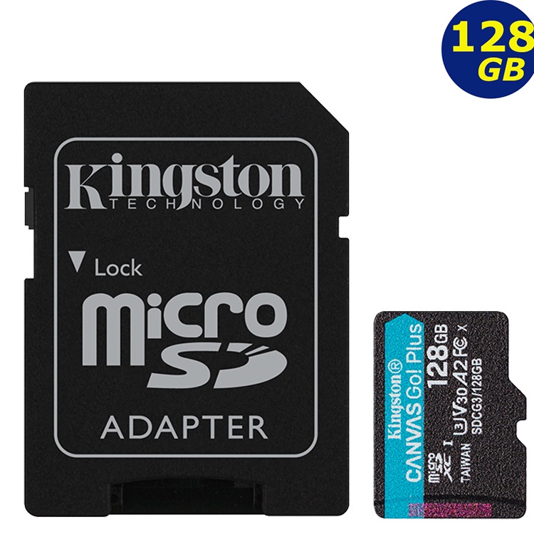 KINGSTON 128G 128GB microSDXC Canvas Go Plus U3 A2 金士頓 記憶卡