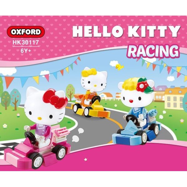 Kitty卡丁賽車組 Hello Kitty卡丁賽車組 凱蒂貓卡丁賽車組 KITTY賽車積木組 正版公司貨