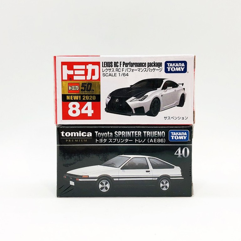 【現貨】TOMICA PREMIUM 多美黑盒 TP NO.40 AE86 + NO.084 凌志 Lexus RC F