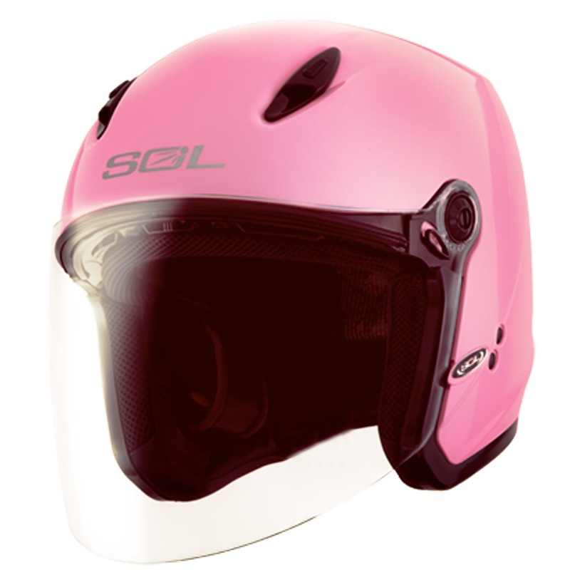 SOL 27Y素色 專為女性設計的輕量化帽體 美國道路安全標準DOT認證 抗高速衝擊 有效保護您的頭部安全 買就送好禮