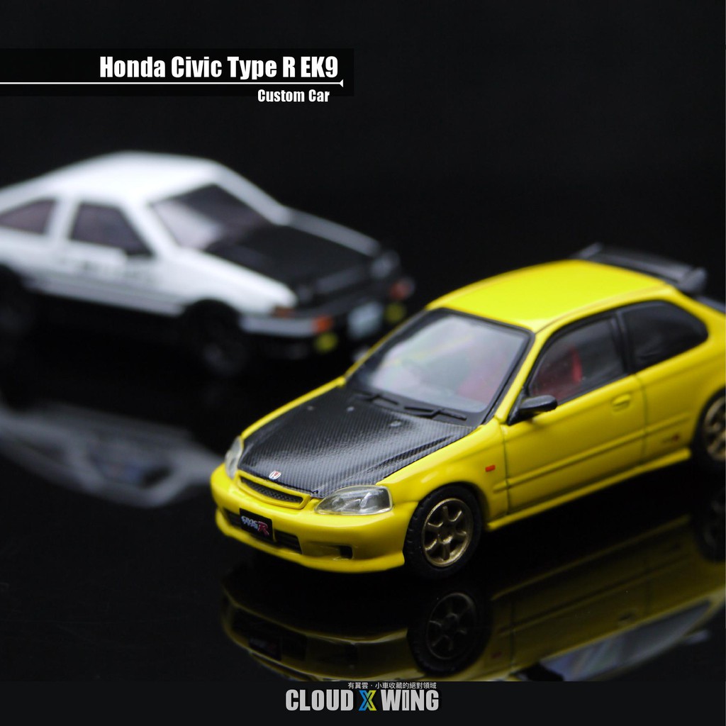 有翼雲 展示本田civic Ek9 Type R Honda K8 Hobbyjapan 1 64 頭文字d 蝦皮購物