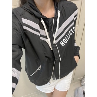 蕾蕾美國代購 Hollister 海鷗女薄風衣外套 現貨在臺 黑色 剩XS/S/XL