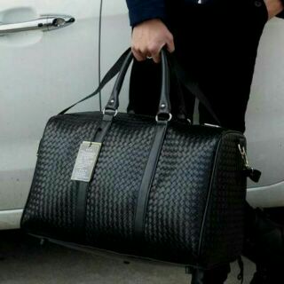 現貨💫超大款 韓版編織行李包 手提大包包 男女旅行出國包  手提袋 大包 編織包 行李包
