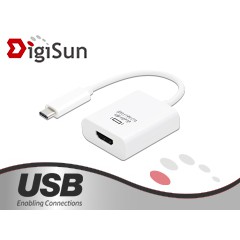 【喬格點腦】DigiSun UB327 USB Type-C to HDMI 轉接器 支援4K/1080P