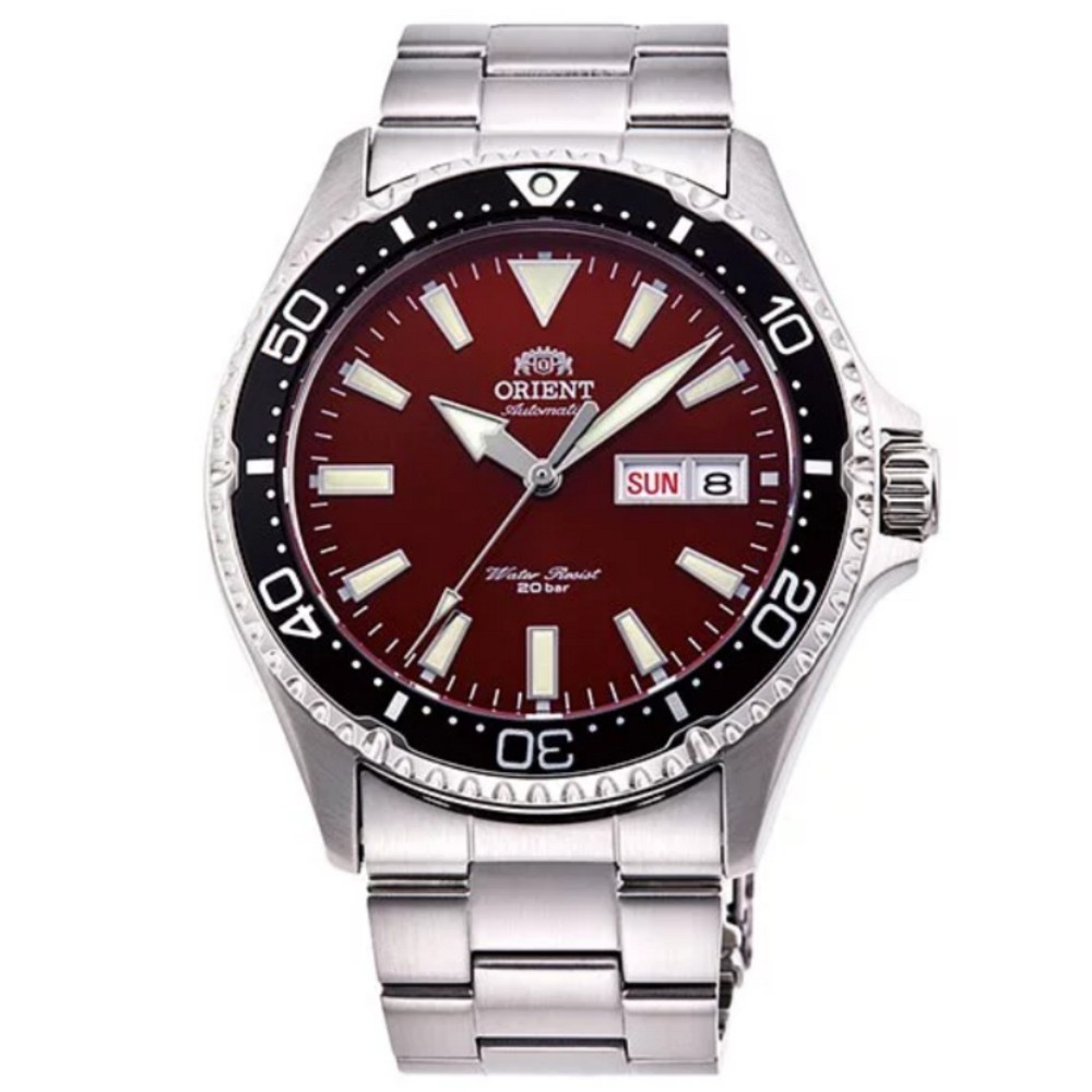 【聊聊甜甜價】ORIENT 東方錶 WATER RESISTANT系列 潛水機械腕錶(紅) / RA-AA0003R